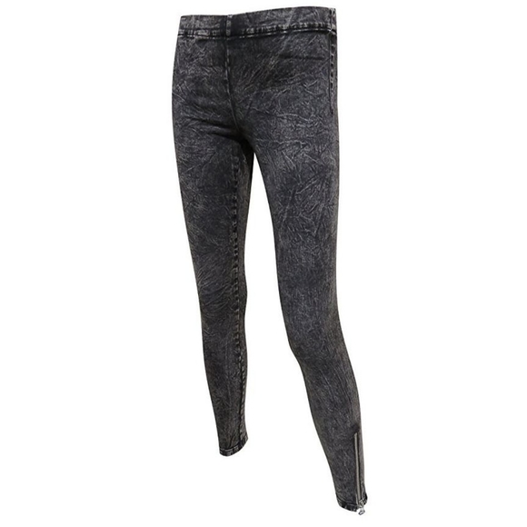 Joe's Jeans Mineral Wash Gray Zipper Ankle Legging - Picture 1 of 10
